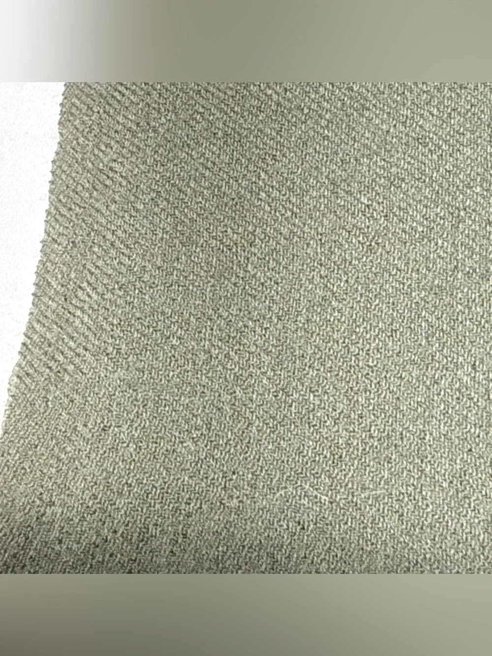 Nate Berkus Wool ONE Window Panel Olive Green Fringe 50x78
